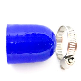 Bekelan 1" (25mm) Blue High Temperature 3-ply Reinforced Silicone Bypass Cap With Clamp,For Turbo Bypass Valve/Vacuum/Throttle Body Water Port/Heater Core/Fix Leak