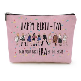 Music Lover Gifts for Women, Album Inspired Gift, Song Lovers Gift, Birthday Gifts for Mum Daughter Sister Friend BFF Girls, Singer's Merchandise, Travel Toiletry Makeup Organizer Zipper Pouch（New）