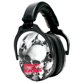 Pro Ears - Ultra Sleek - Hearing Protection - NRR 26 - Ear Muffs - Skulls, Adult, (PE-US-SK)