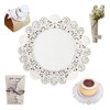 Blonda Redonda 5 12.5cm 100 Pza Mantel Papel Encaje Premium