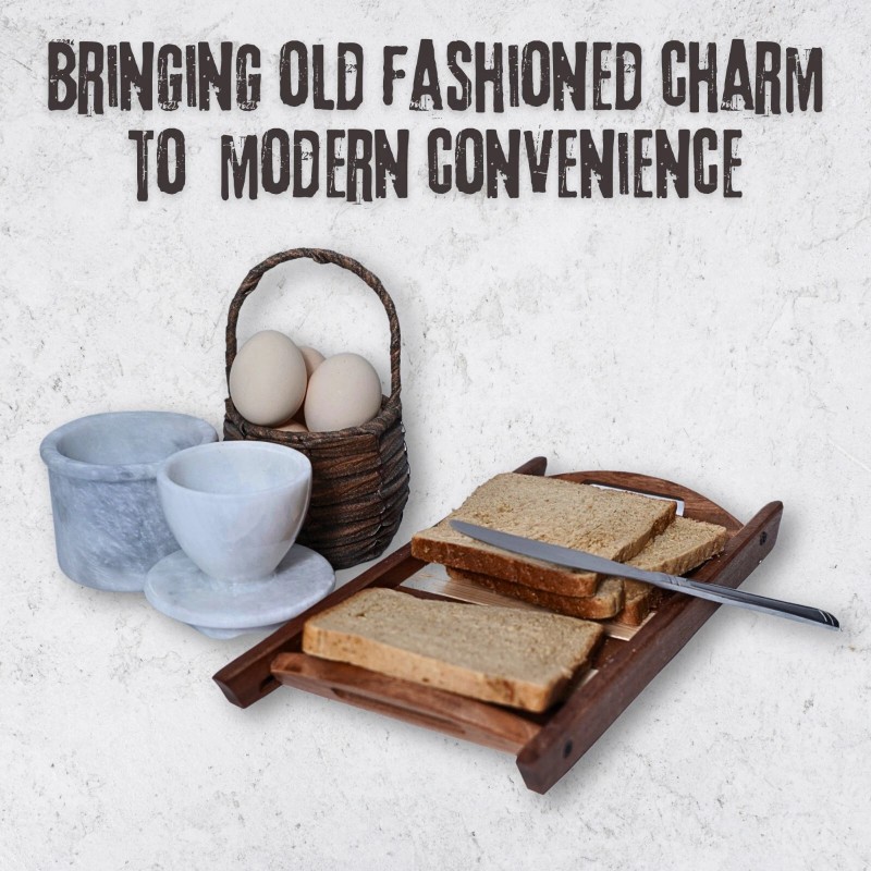 Oceanic Marble Stylish Covered Butter Crock for Kitchen Counter Top