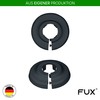FUX 2 Pieces Radiator Pipe Covers for Pipe diameters 12mm-35mm;