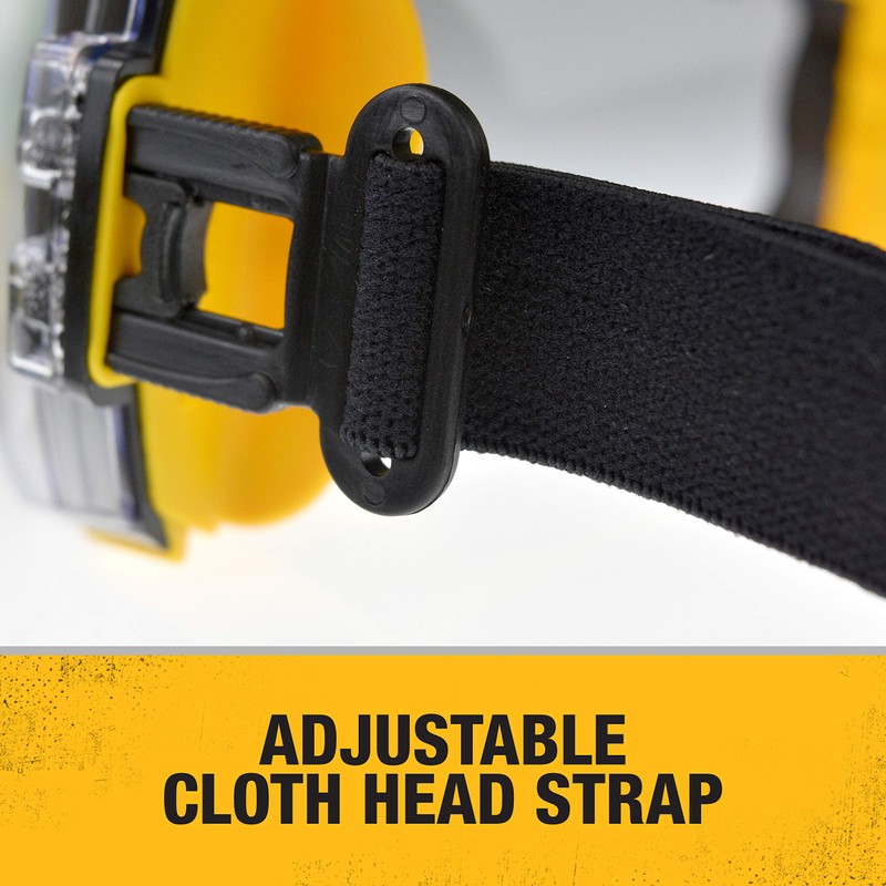 DEWALT DPG82-11 Concealer Clear Anti-Fog Dual Mold Safety Goggle, Clear