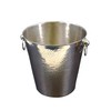 Ice Bucket Hammered Stainless Steel Drink Wine Party Chiller Champagne