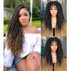 ANNISOUL Faux Locs Wigs for Black Women Full Lace Curly