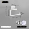 GERZWY Bathroom Toilet Paper Holder Stainless Steel Paper Towel Dispenser