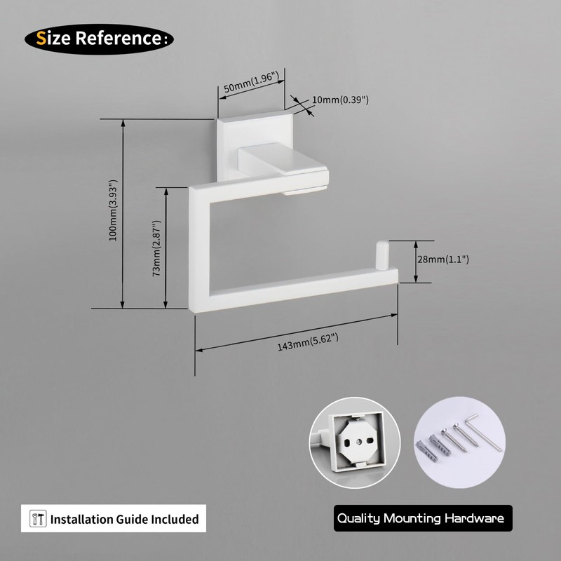 GERZWY Bathroom Toilet Paper Holder Stainless Steel Paper Towel Dispenser