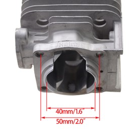 WOOSTAR 40mm Big Bore Cylinder with Piston Ring Kit Replacement for 2 Stroke 43cc 47cc 49cc Engine Gas Scooter Mini ATV 4 Wheeler Quad Pocket Bike