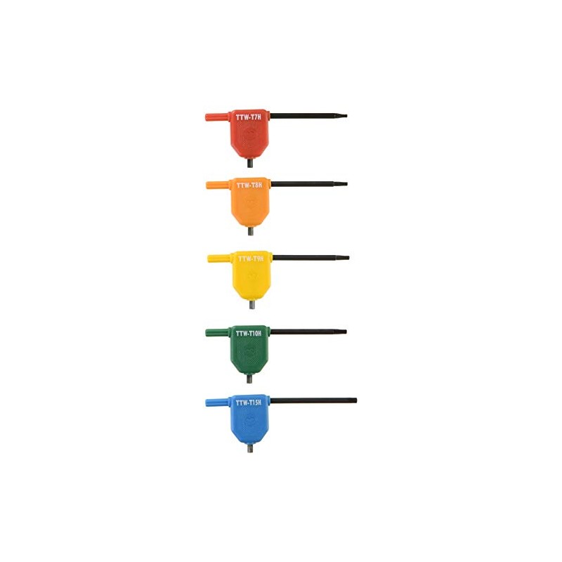 TRUSCO (トラスコ) Hex Lobe Wrench Set, 5-Piece (Flag Type Wrench)