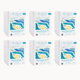 Rishi Tea & Botanicals Greek Mountain Organic Botanical Tea Blend, Caffeine-Free, USDA Certified Organic, Non-GMO, 15 Count, 1.38 Ounce (Pack of 6)