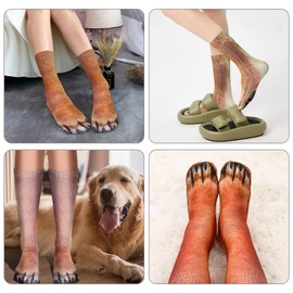 Novelty Dog Paw Socks for Men and Women - Funny Chihuahua and Cocker Spaniel Gifts - Quirky and Cute Dog Lovers' Novelty Socks