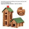 Wondertoys 328 Pcs Wooden Logs Set Ages 3+, Classic Building