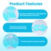 Ice Pack Hard Hat Cooling Insert, Blue, Flower Shape Design,