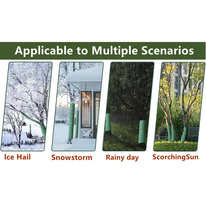 Tree Protector Wraps, Winter Plants Tree Trunk Cold-Proof Frost Protection