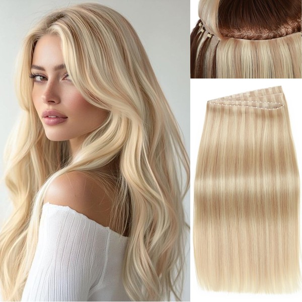 WIGER Genius Double Weft Hair Extensions Real Human Hair 100g/Pack