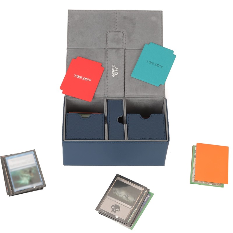 AEGIS GUARDIAN Card Deck Box Hold 200+ Double Sleeved Cards,
