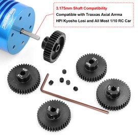 OGRC 48P Pinion Gear 38T 39T 40T 41T 42T 3.175mm Shaft Motor Pinion Gear for 1/10 RC Brushless Brush Motor