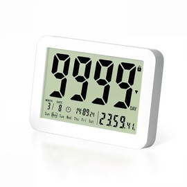 K&Z Multifunction Day Counting Timer - Calendar & Clock Function, Days Count Down & Up - For Important Events & Anniversaries, Birthday, Wedding Anniversary, Exam Day