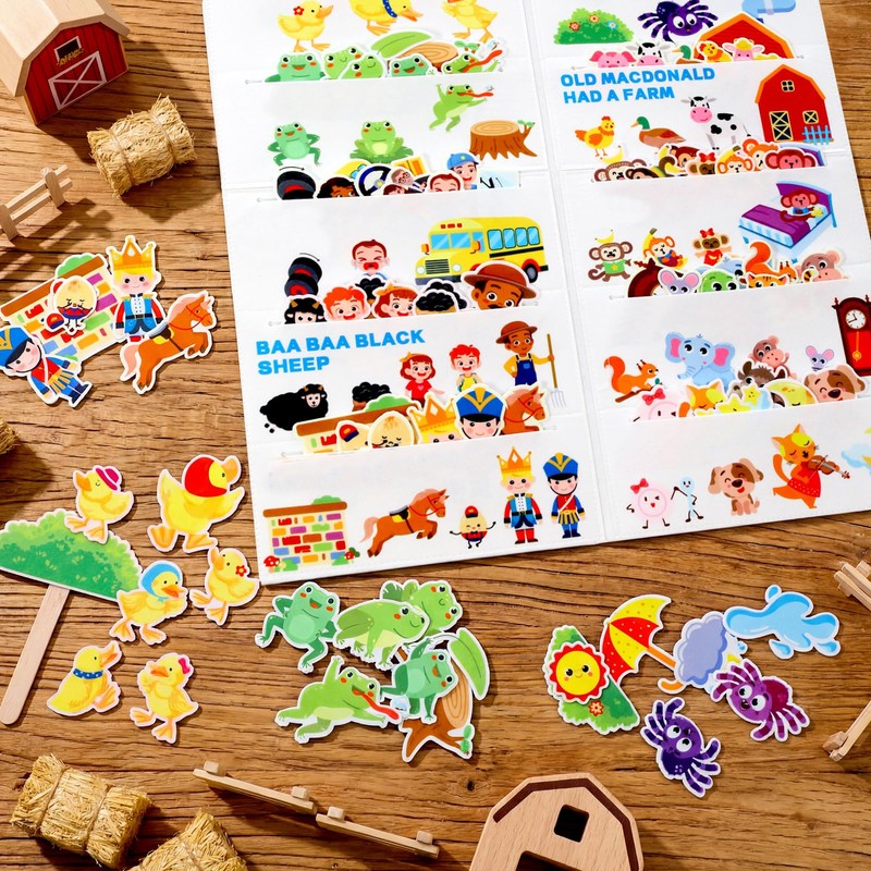 Shappy Felt Story Board Sets for Toddlers, 10 Stories Felt