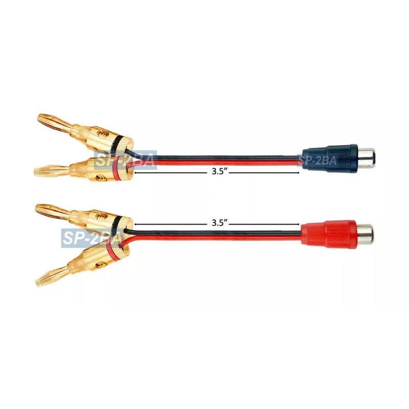 Unbranded/Generic Speaker Banana Plug To RCA Phono Adaptor For Amp