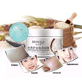 Gel Exfoliante De Arroz Remueve Células Muertas Bioaqua 140gr (2 piezas)