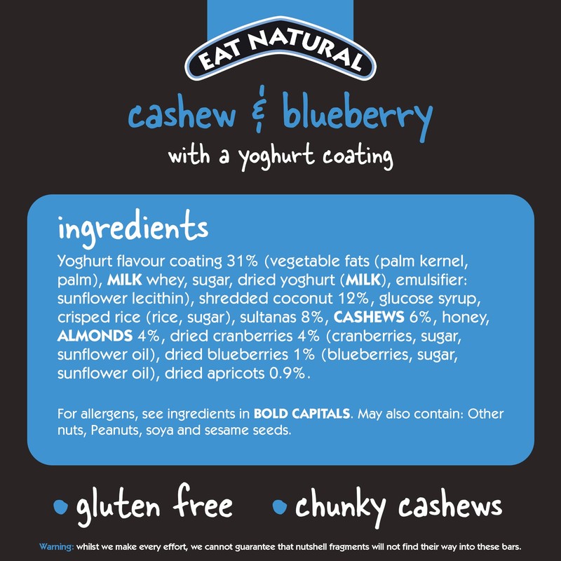 Eat Natural Bars with a Yoghurt Coating 45g (Pack of