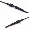 HUALAND 6 Pair Black 3 Pin Waterproof Connector，Waterproof Male Female