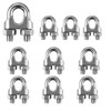 Bailinks 10 Pcs Wire Rope Clamp M4, 304 Stainless Steel