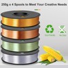 WEEDO Silk PLA Filament 1.75mm Bundle for 3D Printer, 4
