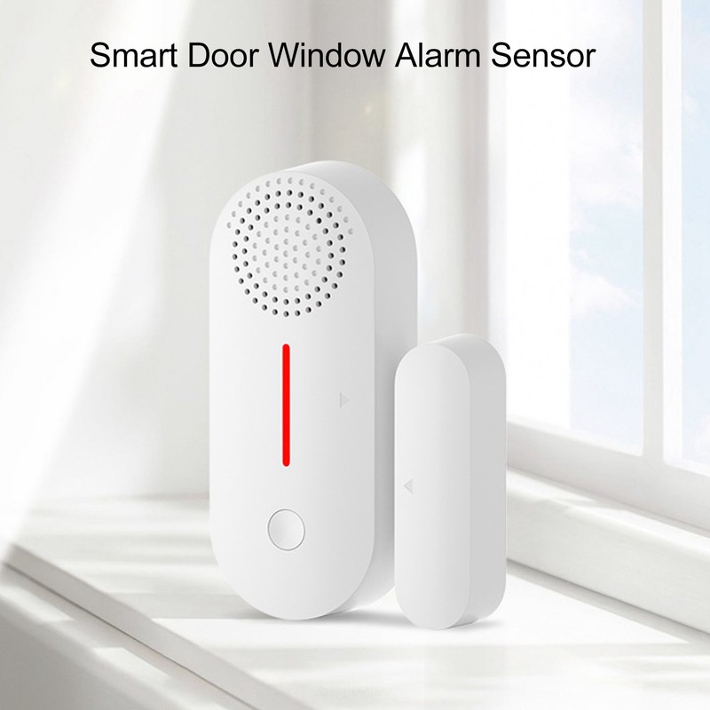 Door Magnetic Alarm Sensor WiFi Connection Light Sound APP Remind