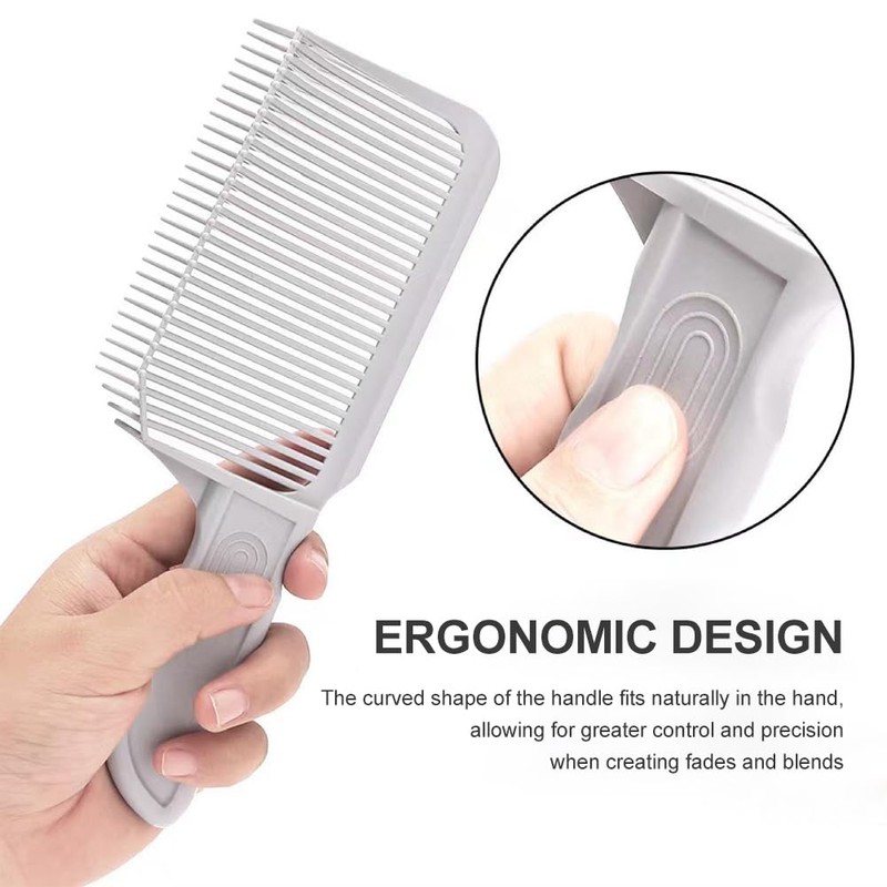 2PCS Barber Gradient Positioning Combs, Ergonomic Barber Fade Combs Professional