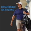 PGA TOUR Men's Golf Expandable Waistband Flat Front Short, Chinchilla,
