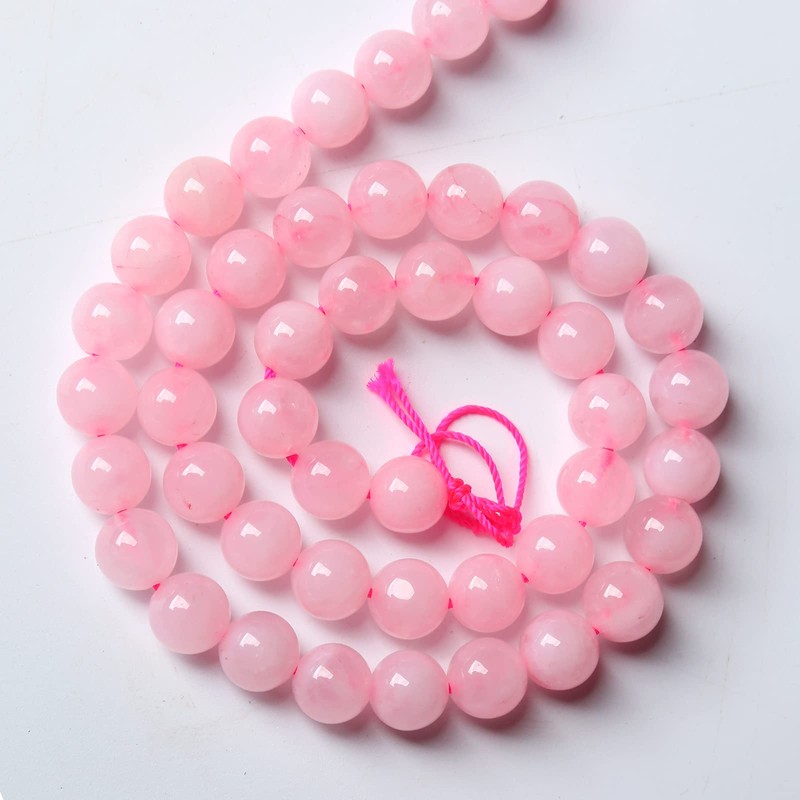 Cuentas de cuarzo rosa natural de 8 mm Cuentas de