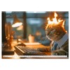 Katzipations - Professional cats in action, US-Version (Wall Calendar 2026