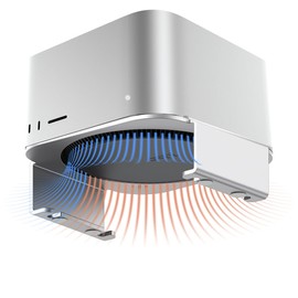 SNANSHI Mac Studio Stand - Aluminum Desktop Stand Designed for Mac Studio,Improved Airflow Effectively Dissipate Heat, Desk Organization