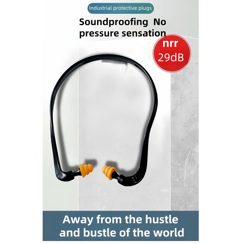 3-Pack Banded Earplugs for Shooting, 29dB NRR Noise Cancelling for