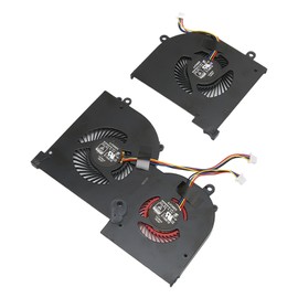CPU GPU Cooling Fan 4 Pin Good Heat Dissipation Laptop Cooling Fan for MSI Gs65 MS 16Q2 for 16q2 Cpu Cw for 16q2 Gpu Cw CPU+GPU
