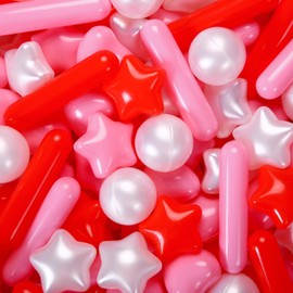 Heopeis Ball Pit Balls for Toddler, 150 200 500 1000 Baby Plastic Balls with Different Shapes Non-BPA Non-Phthalate Non-Toxic for Playhouse, Baby Pool, Playball Fun Centers, for Babies, Kids, Toddlers