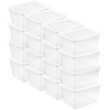 Sterilite 16 Pack Storage Box, 58 Quart Stackable Tote, Clear