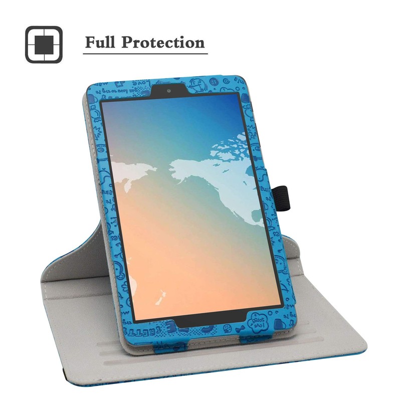 Bige for Alcatel Joy Tab 2 Case, 360 Degree Rotary