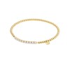 GLANZSTÜCKE MÜNCHEN Women's Bracelet 925 Sterling Silver Yellow Gold-Plated 14