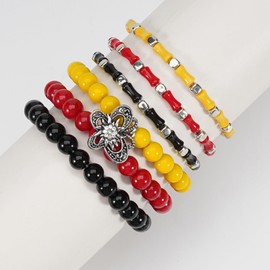 Lonext Stackable Bracelets for Women Traditional Bavarian Oktoberfest Bracelet Stretchy Beaded Bracelet