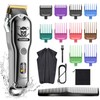 Hatteker Profi Haarschneidemaschine Haarschneider 理髪セットプロフェッショナル男性用理髪カットIPX 7防水コードレスひげ/理髪器