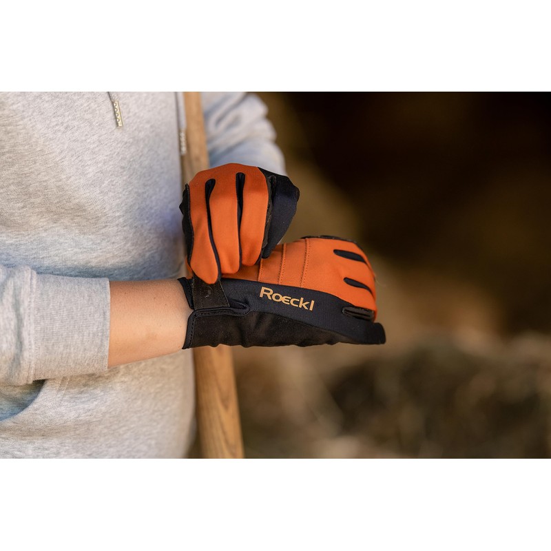 Roeckl Sports equestrian gloves WISBECH, winter riding glove, black 9,5