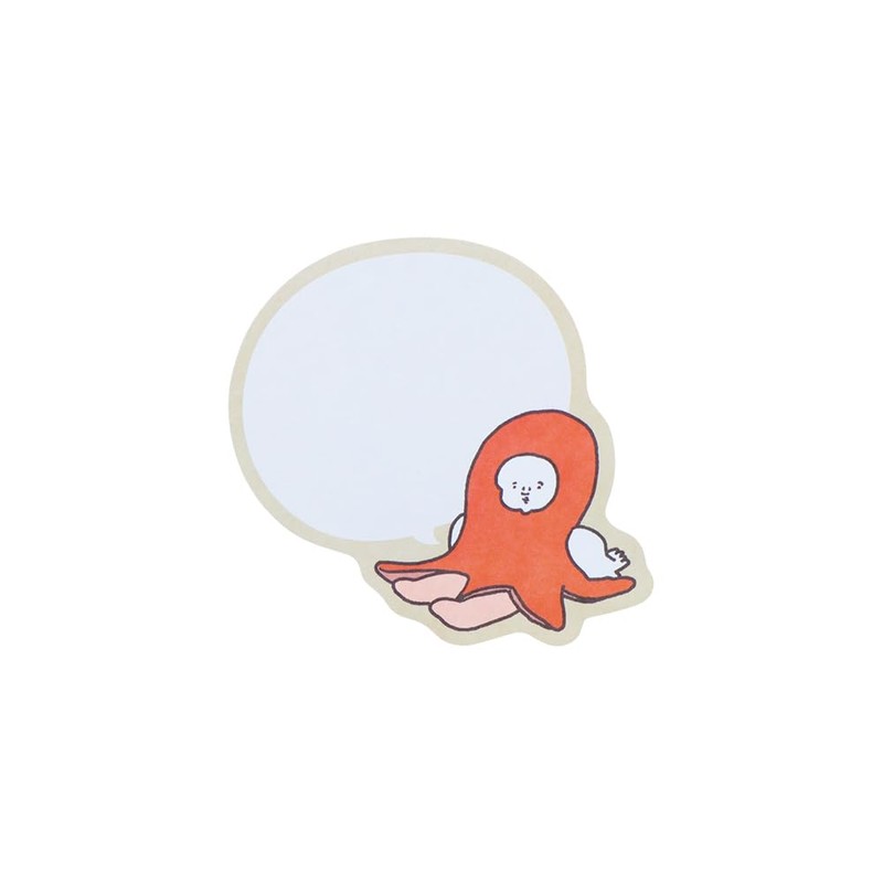 Sunstar Stationery S2846683 Sticky Notes, Die Cut, Octopus Winer