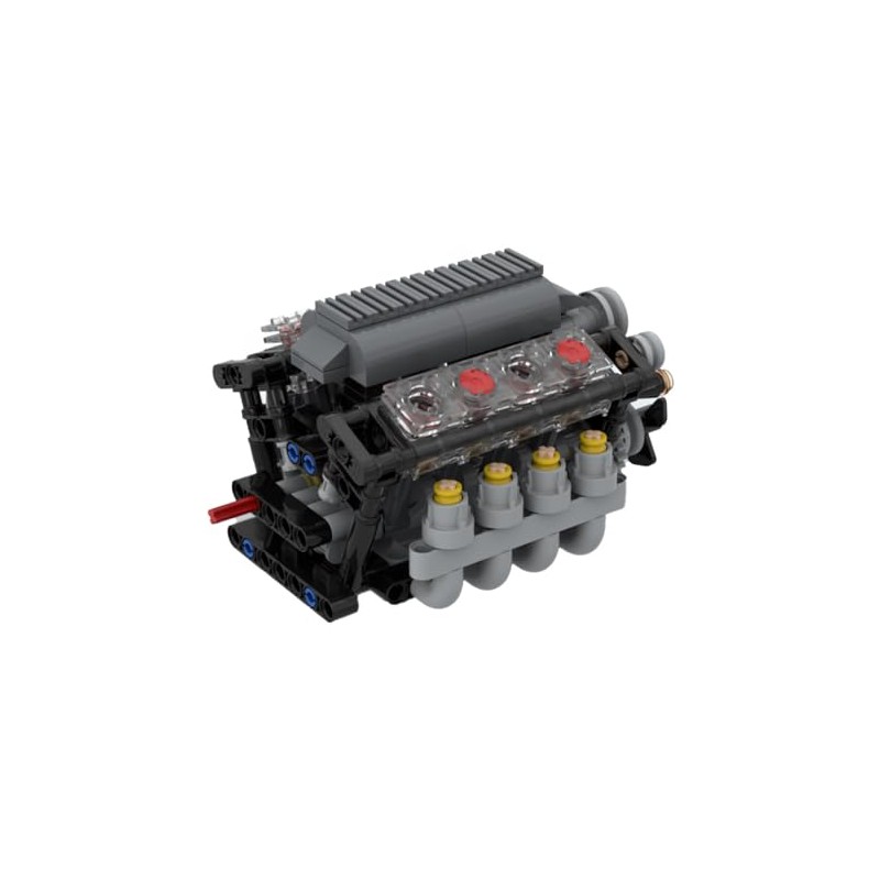 Motor V8 con caja de cambios Tech Engine Model Building