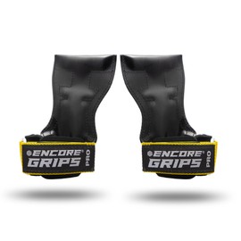 Encore Grips® Lifting Straps for Strength Training Fitness Bodybuilding Weight Lifting Weight Sports Lifting with Wrist Hand Bandage Weights Training Gloves Grips Gym Equipment (Yellow, M)