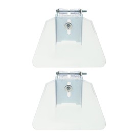 TEHAUX Pack of 2 Sanding Stands, Eye Protection, Stainless Steel, Clear Protective Shield for 150/200 mm Grinding Stand, Accessories for Safety and Visibility, Easy Assembly, Impact Resistant and