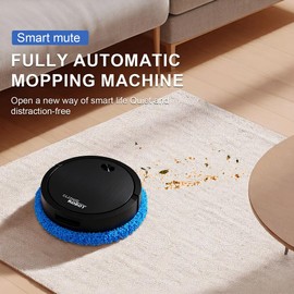 Robot Vacuum Cleaner，Robot Vacuum and Mop, Vacuum Robot mop Advanced Obstacle Avoidance, Aspiradora Robot Slim Design, Ideal for Pet Hair, Hard Floor,Carpet (Black)