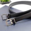 BEEL Student Belt, School Uniform, Cowhide Leather, Boys, School, Black